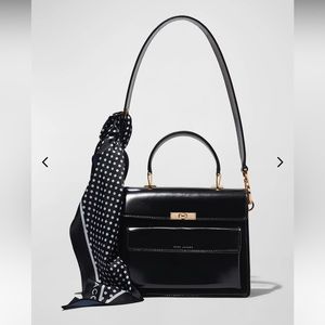 Marc Jacobs Uptown Flap Leather Shoulder Bag Black